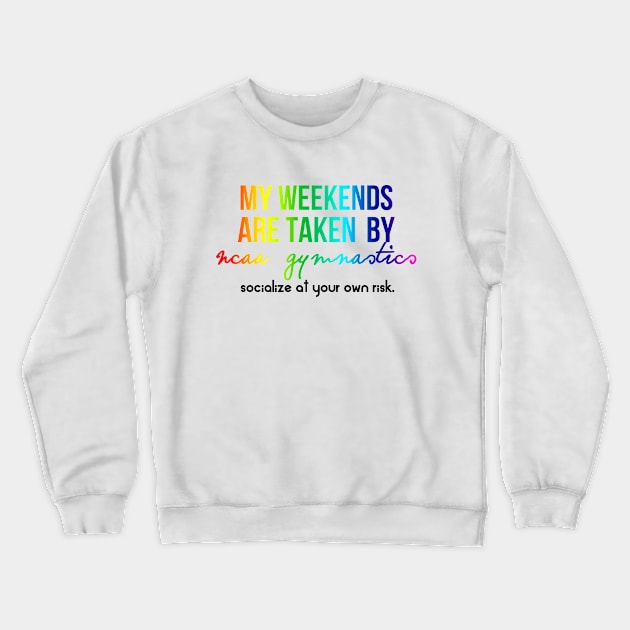 NCAA Gymnastics Weekend Crewneck Sweatshirt by gainerlayouts